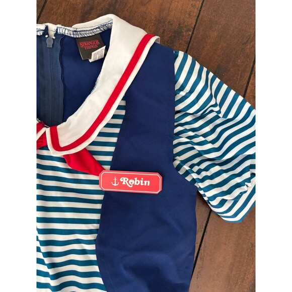 Stranger Things Robin Scoops Ahoy Halloween Costume for Youth M/L, Netflix - Picture 4 of 8